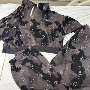Nike Gray Camouflage Sweat Set